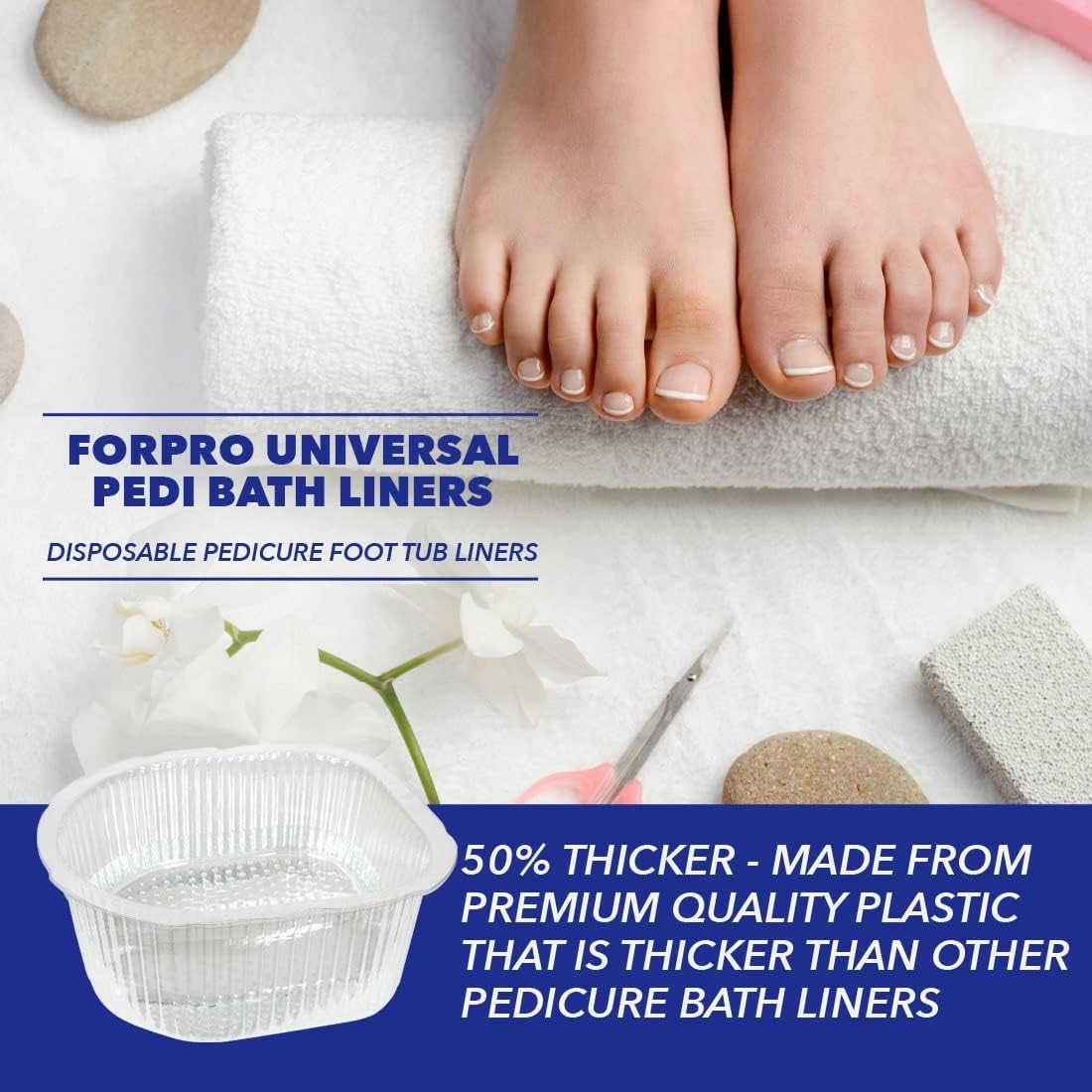 Pedicure Foot Bath Liners Disposable Thick Leak Proof Spa 100