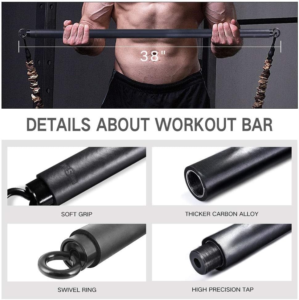 Heavy Duty Cable Machine Handles Resistance Band Grip Attachment