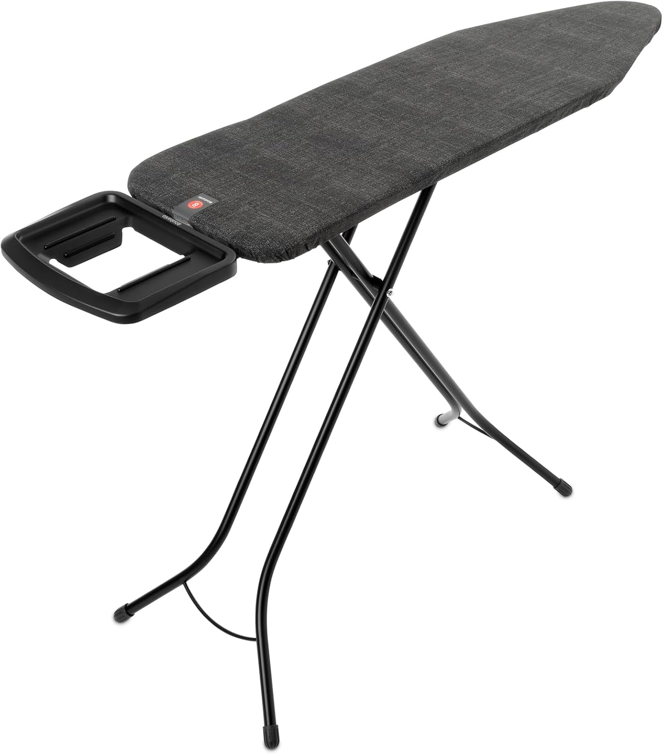 Large Ironing Board 124x38cm Adjustable Height Stable Frame Iron Rest
