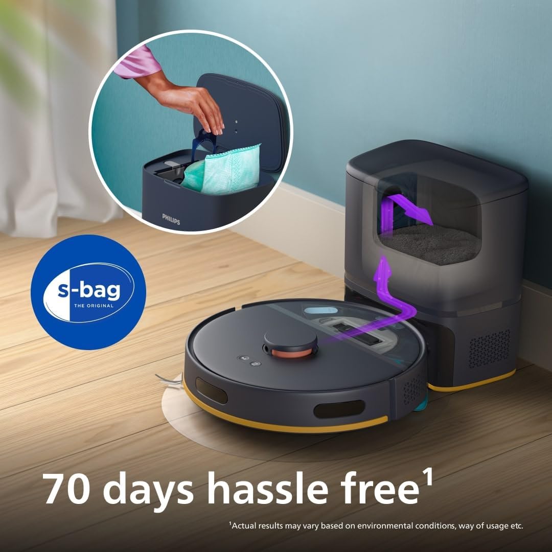 Robot Vacuum Mop Self Empty 2700Pa LiDAR 70 Day WiFi App