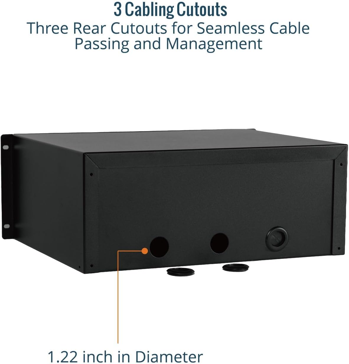 4U 19in Lockable Rack Drawer Steel Cabinet Mount