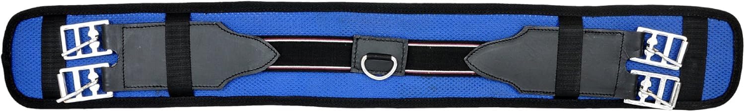 Blue Treeless English Horse Saddle 16 Inch With Stirrups