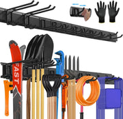 64 Inch Wall Tool Organizer Heavy Duty Garage Rack 630lbs - Kwikley