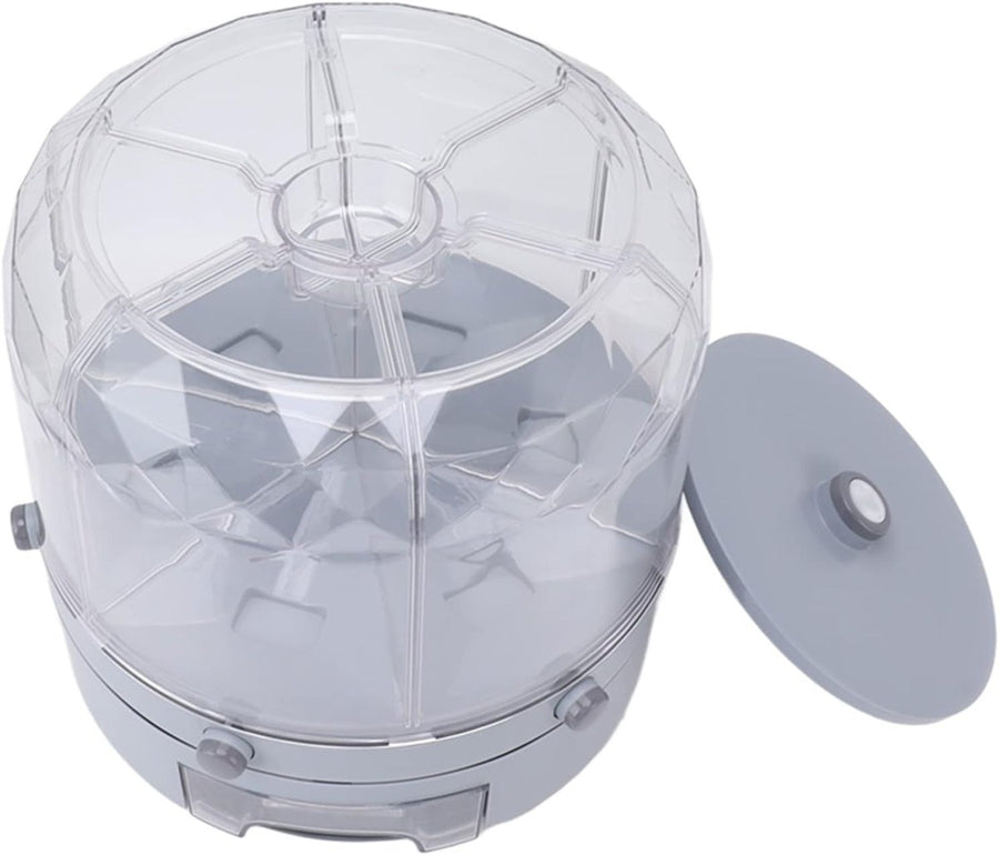 6KG Rotating Rice Dispenser 6 Grid Airtight Grain Storage Container - Kwikley