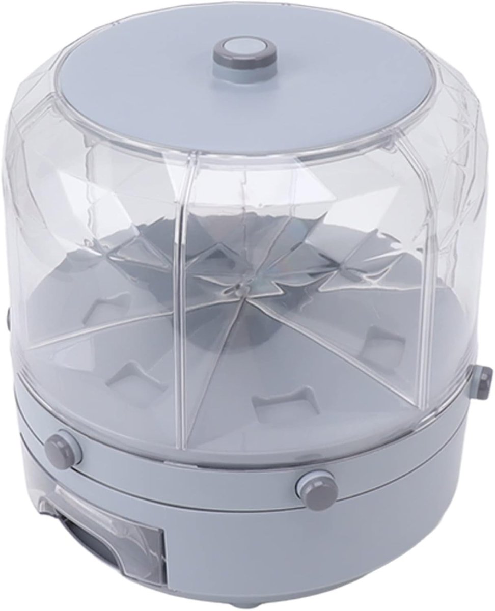 6KG Rotating Rice Dispenser 6 Grid Airtight Grain Storage Container - Kwikley