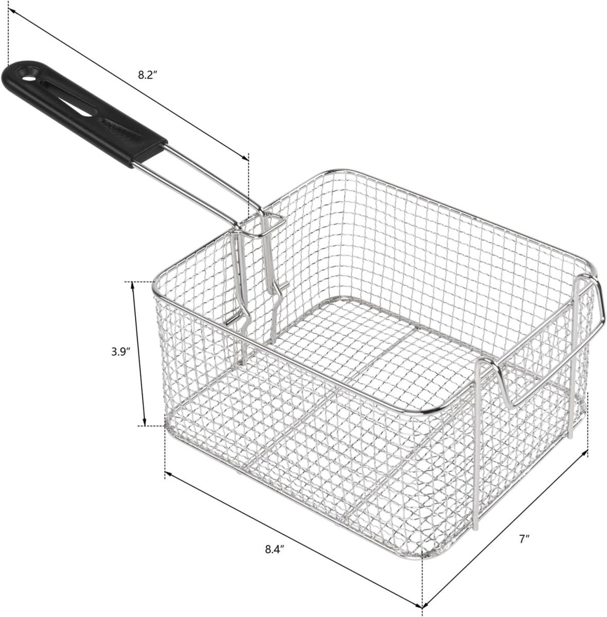 6L Deep Fat Fryer 2500W Electric Stainless Steel Countertop Fryer - Kwikley
