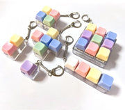 6pcs Keyboard Clicker Keychain Fidget Toys Stress Relief ADHD Anxiety - Kwikley