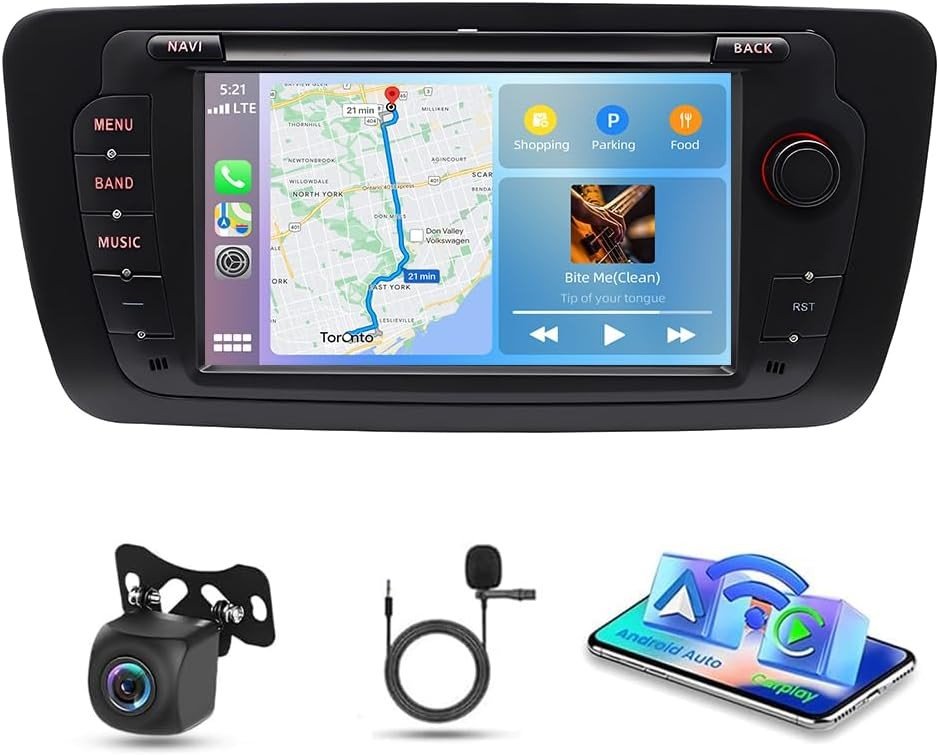 7" Android 14 Car Stereo 4G+64G Wireless Carplay Android Auto GPS - Kwikley