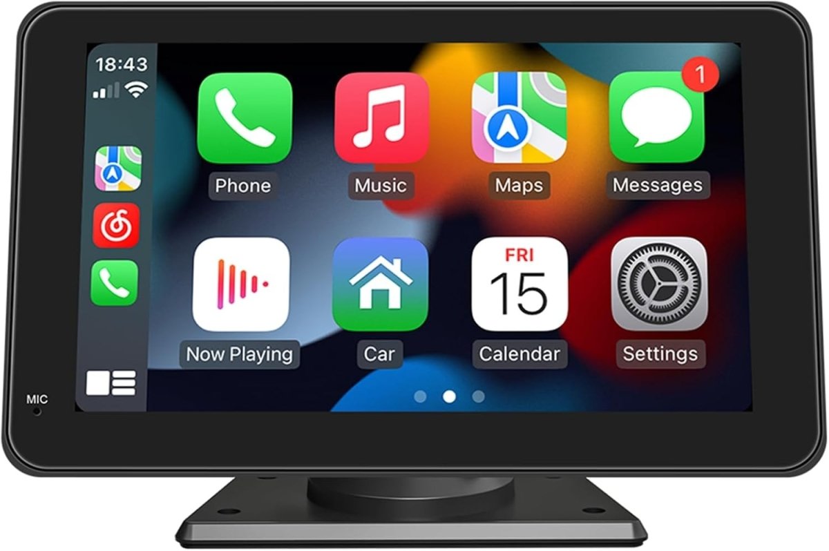 7" Car Stereo Wireless CarPlay Android Auto IPS GPS - Kwikley