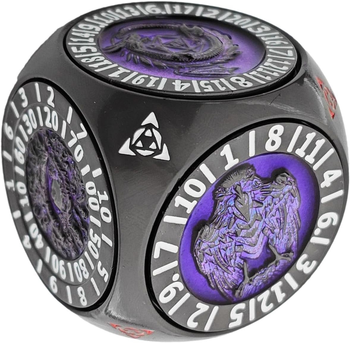 7 in 1 Metal Fidget Dice Spinner Geometric Rotating Game Stress Toy - Kwikley