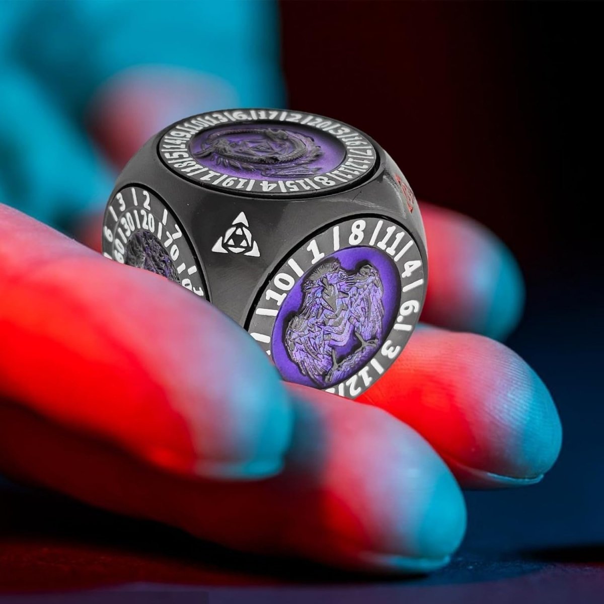 7 in 1 Metal Fidget Dice Spinner Geometric Rotating Game Stress Toy - Kwikley