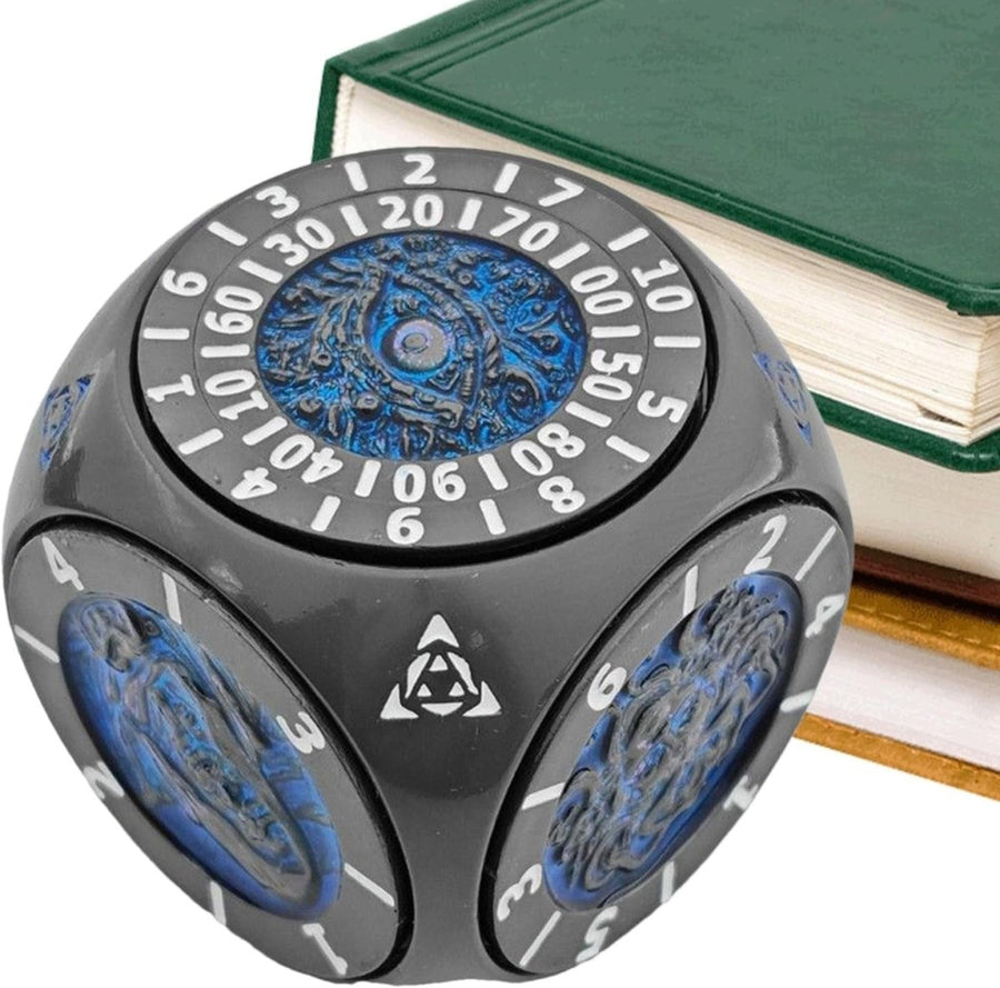 7 in 1 Metal Spinner Dice Geometric Rotating Game Fidget Toy - Kwikley