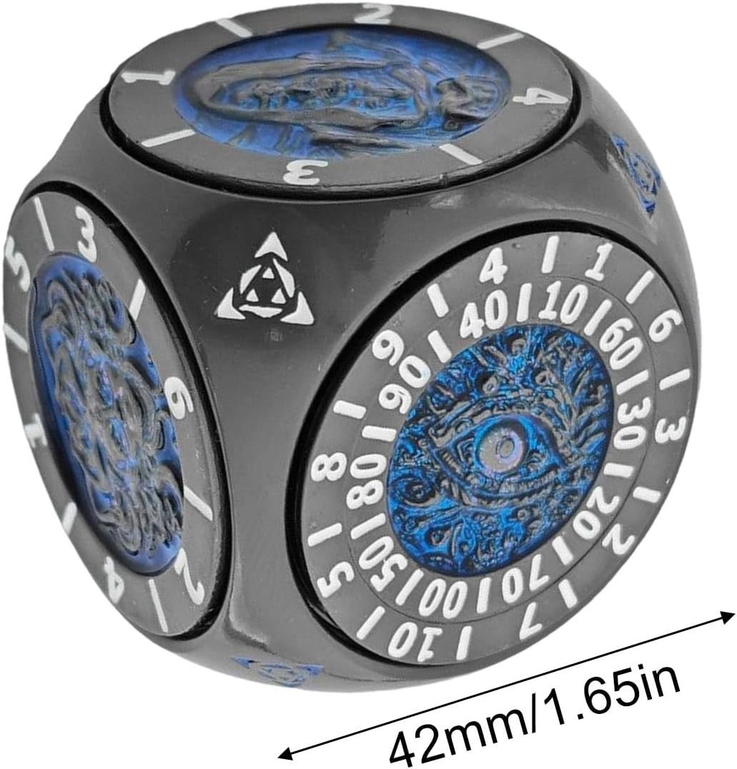 7 in 1 Metal Spinner Dice Geometric Rotating Game Fidget Toy - Kwikley