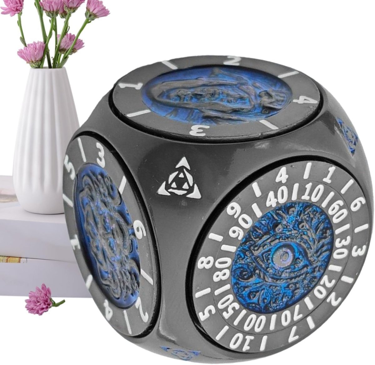 7 in 1 Metal Spinner Dice Geometric Rotating Game Fidget Toy - Kwikley