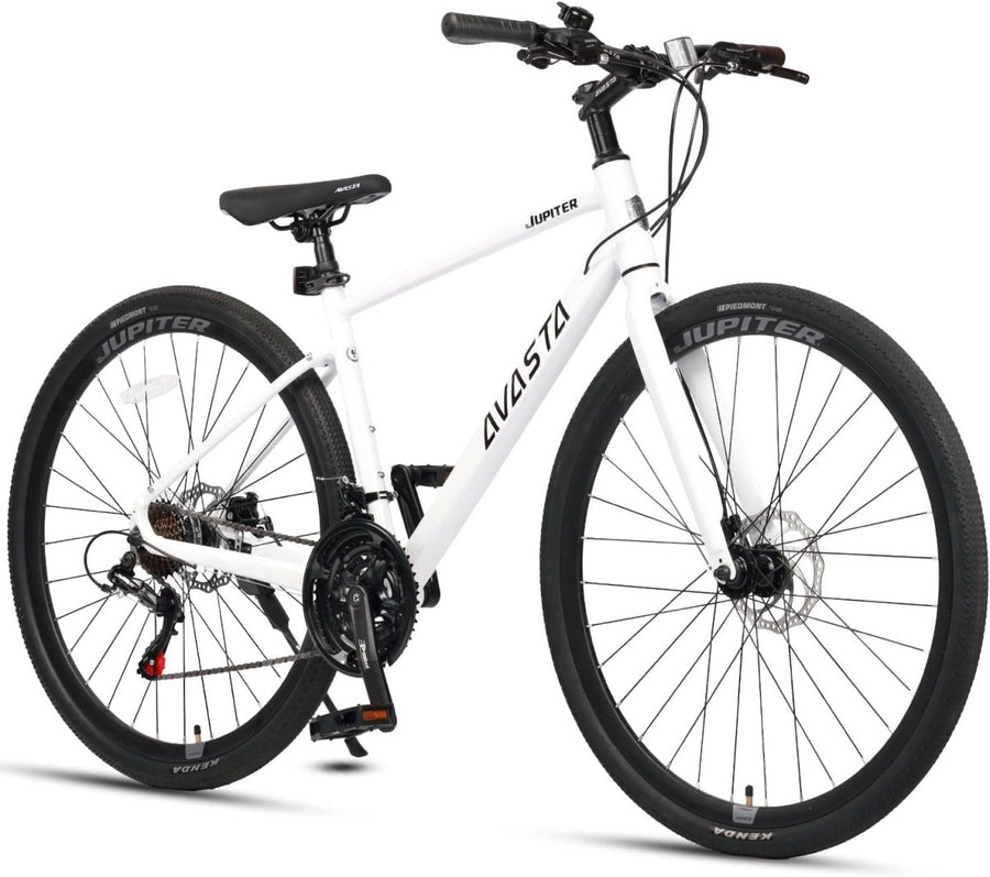 700C Road Bike Lightweight Aluminum Frame 21-Speed Shimano Dual Disc Brakes - Kwikley