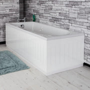 700mm White MDF End Bath Panel Tongue & Groove with Adjustable 150mm Plinth - Kwikley