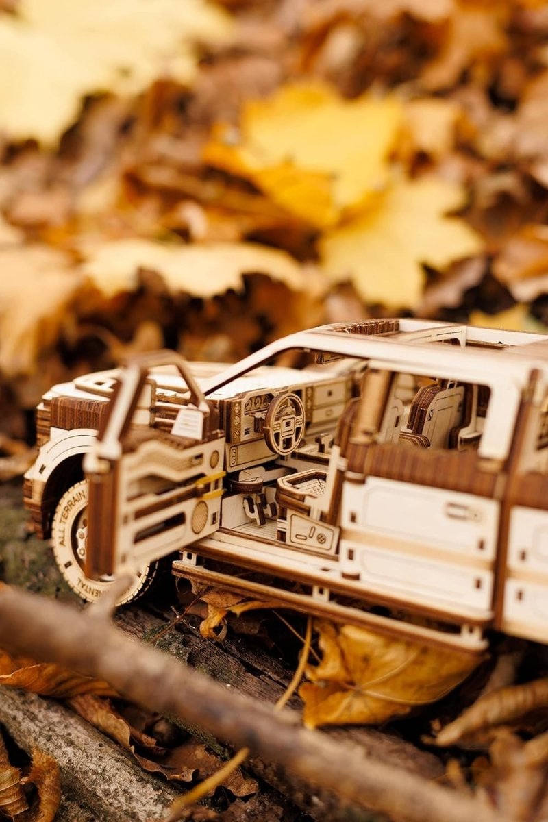 706pc Wooden Pickup Truck Model Kit Mechanical 3D Puzzle DIY Build - Kwikley