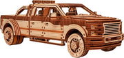 706pc Wooden Pickup Truck Model Kit Mechanical 3D Puzzle DIY Build - Kwikley