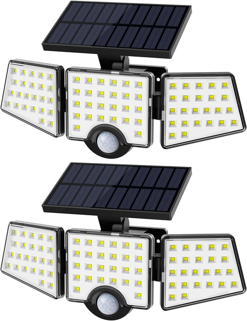 1200LM Solar Security Light Motion Sensor 3 Head IP65