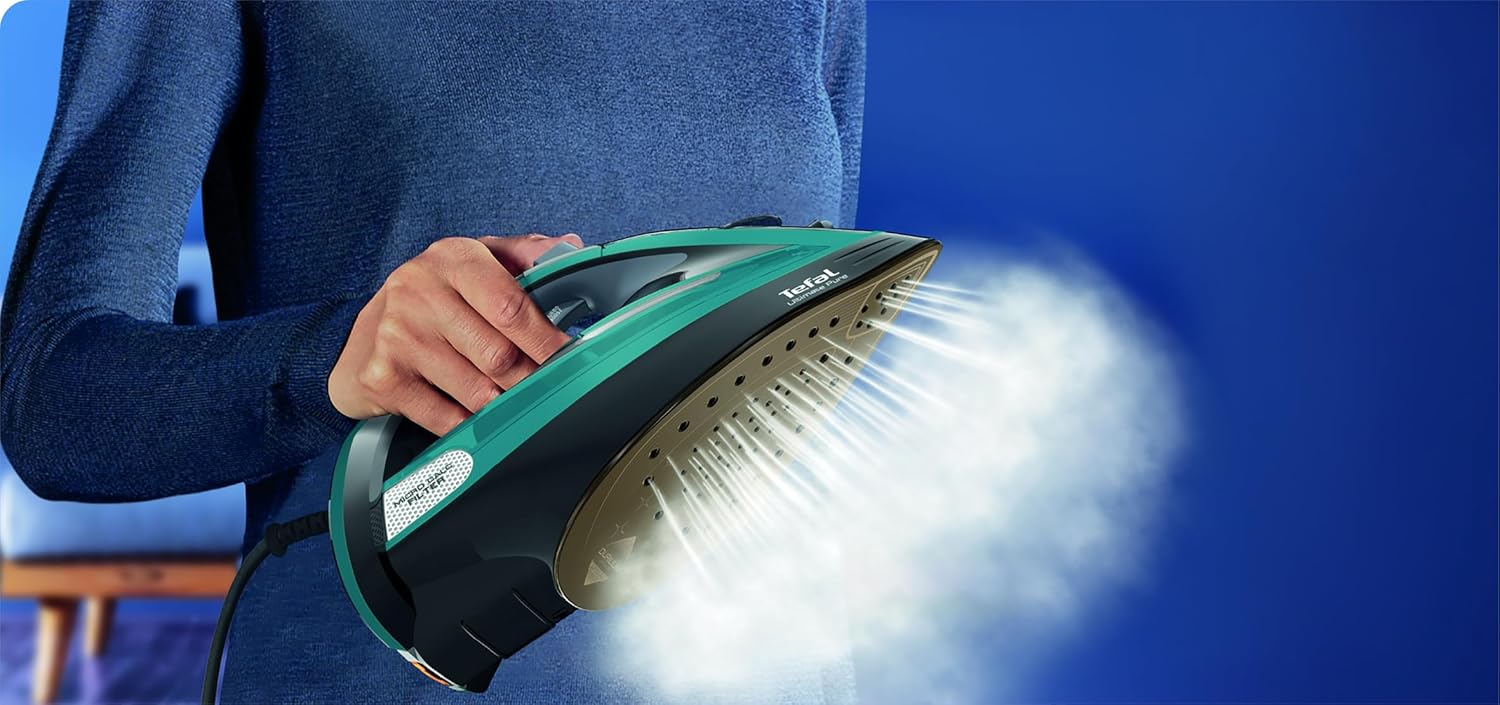 Powerful Steam Iron 3200W Durilium Soleplate Micro Calc Filter