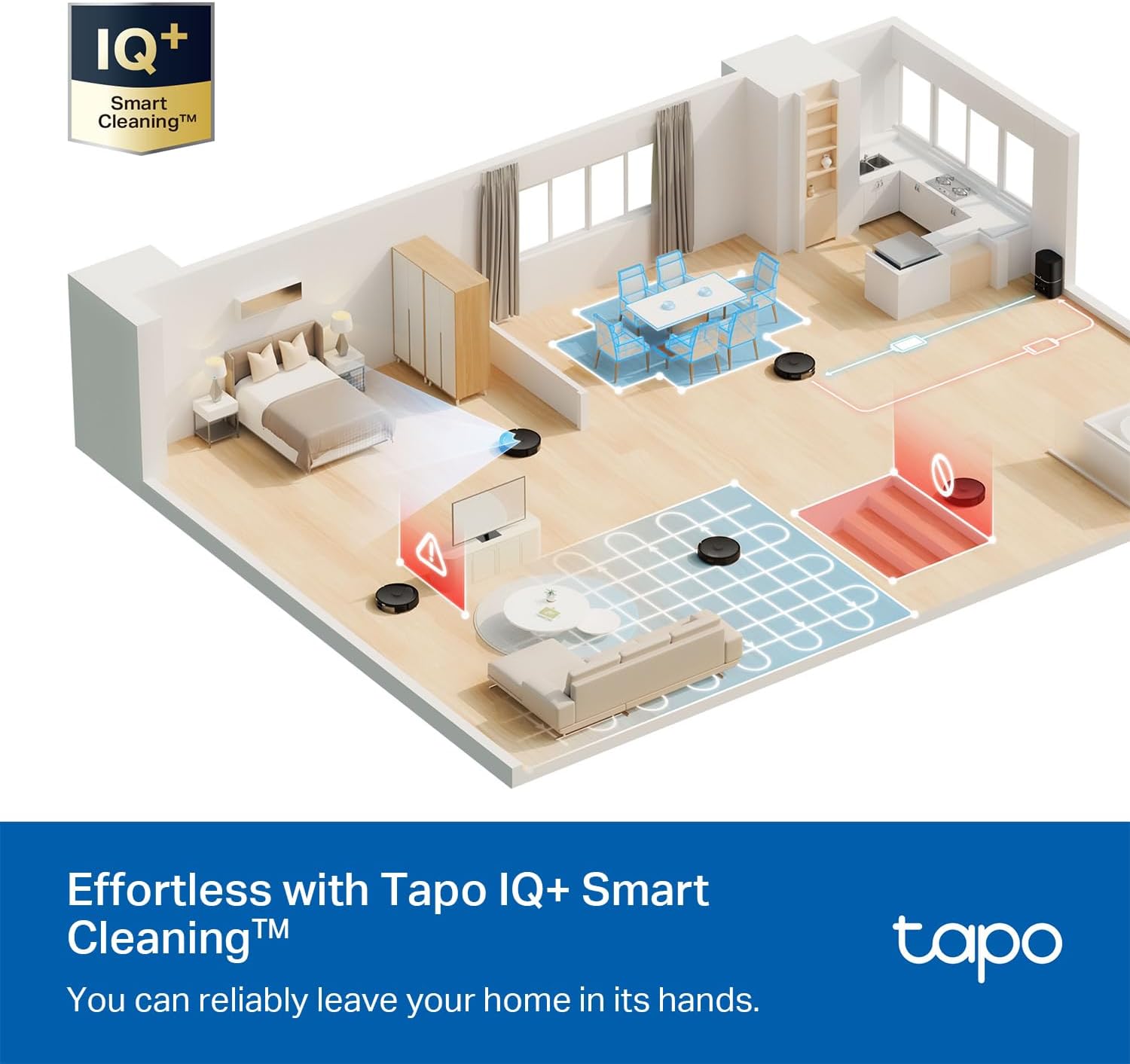 Robot Vacuum Mop 5300Pa Self Empty Smart Mapping Cleaner