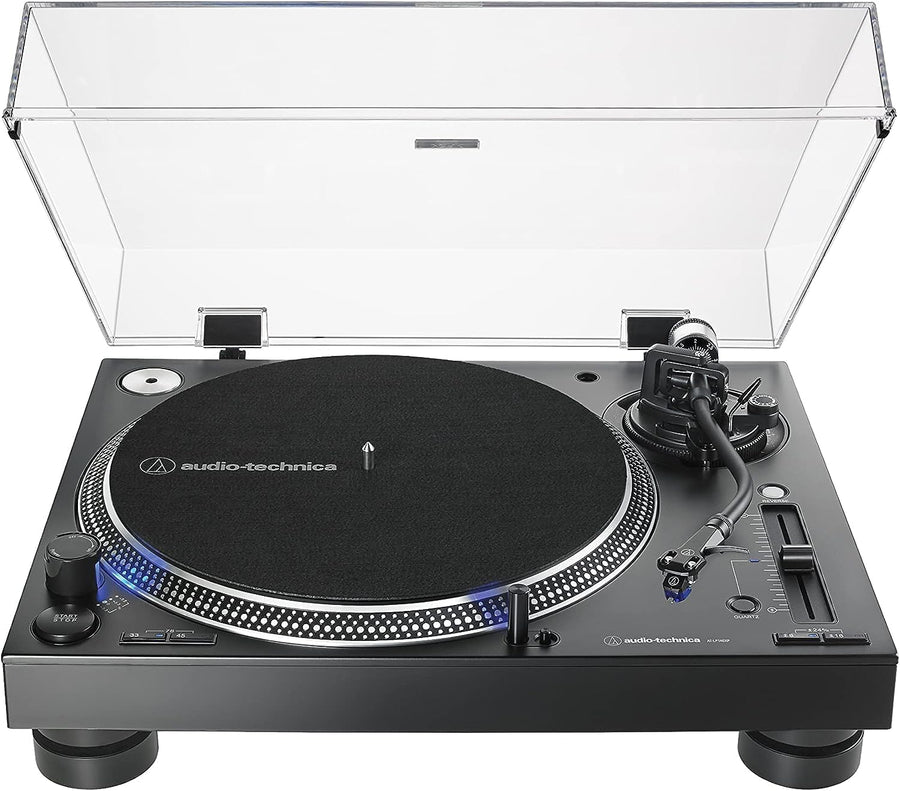 Professional Direct Drive DJ Turntable with S-Shaped Tonearm & Variable Pitch