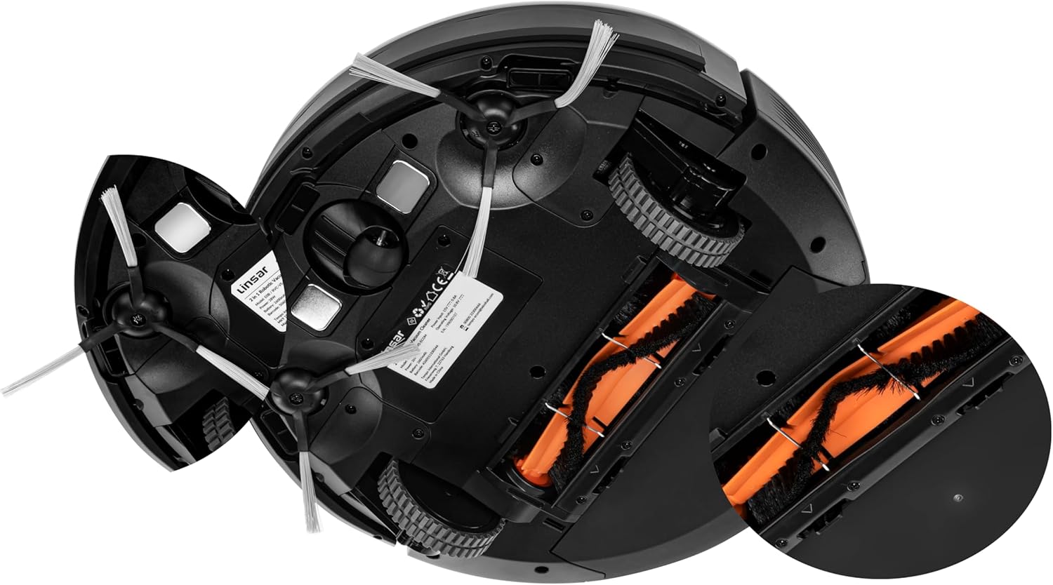 Robot Vacuum 3000Pa WiFi App Remote Auto Clean Quiet Slim