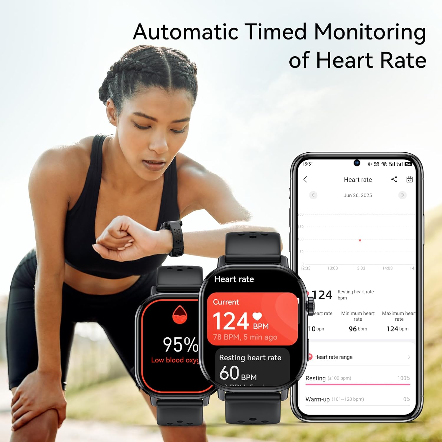 GPS AMOLED Smart Watch 178 Sports 5ATM Bluetooth Call