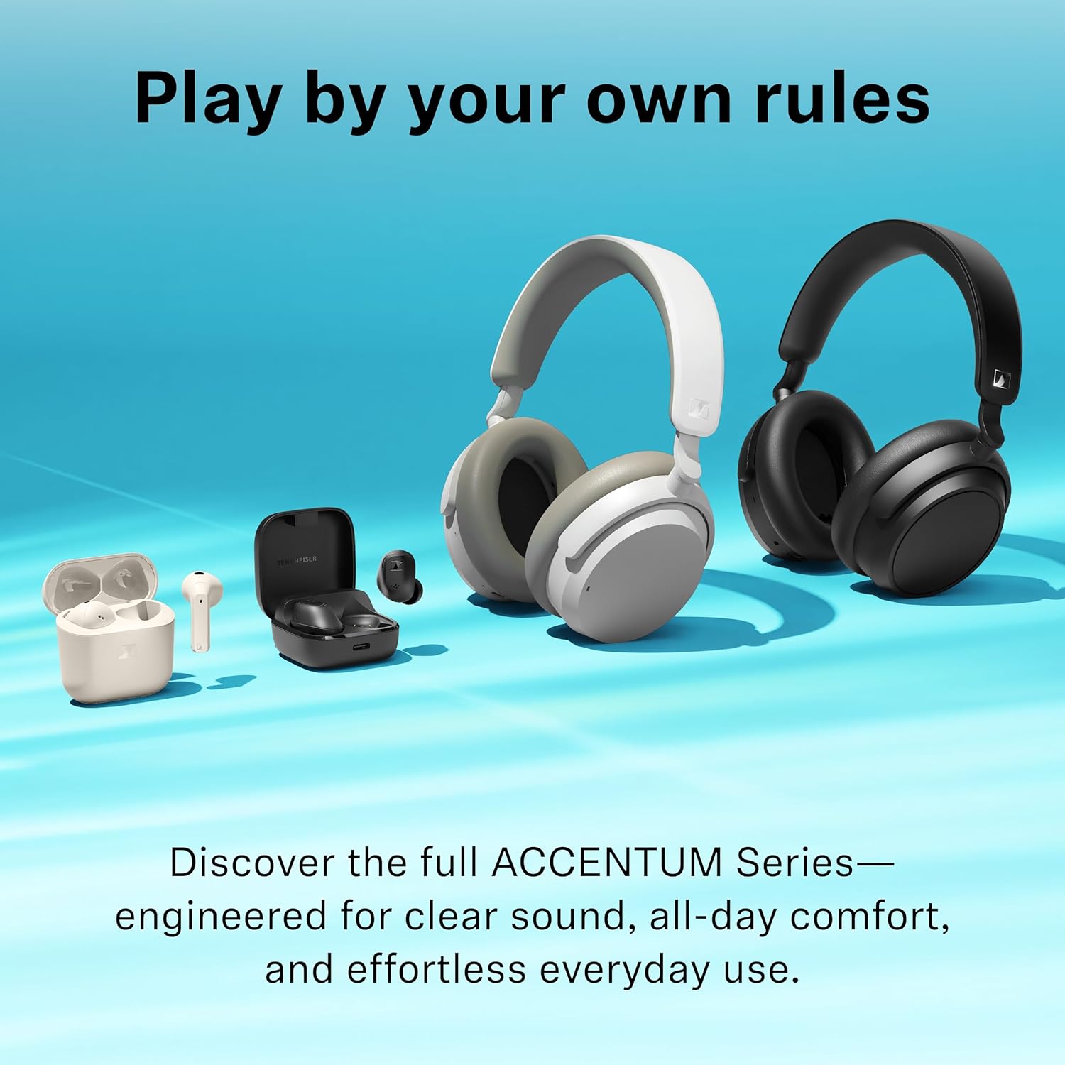 Wireless ANC Over Ear Headphones 50H Battery HD Stereo Sound