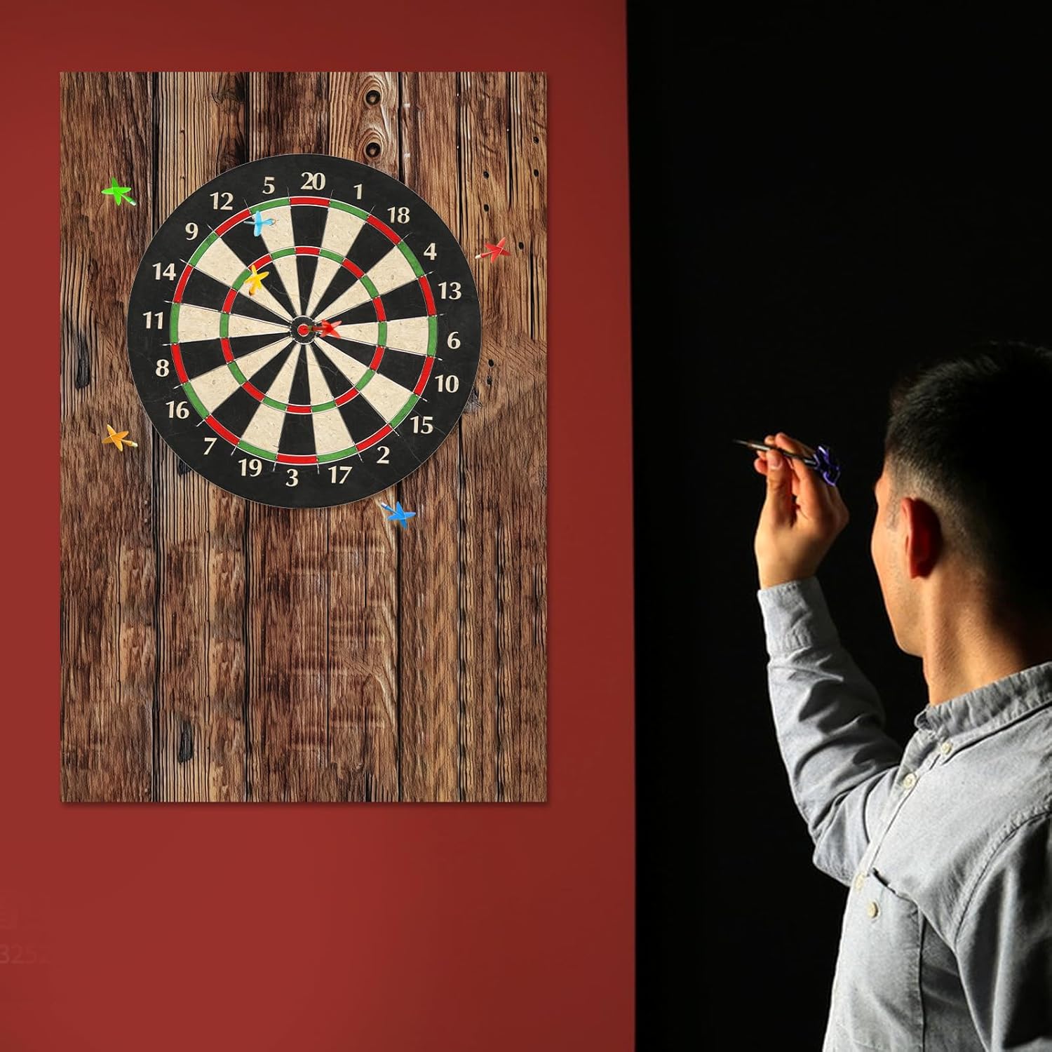 Dartboard Wall Protector Felt Tiles Self Adhesive Surround 6 Pack