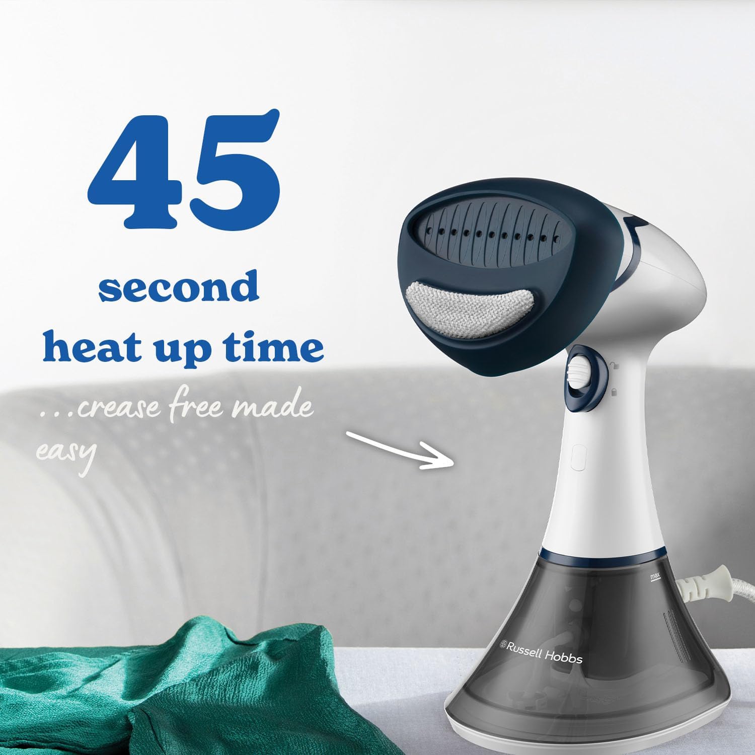 Handheld Garment Steamer 1600W Fast Heat 45s Travel Steam