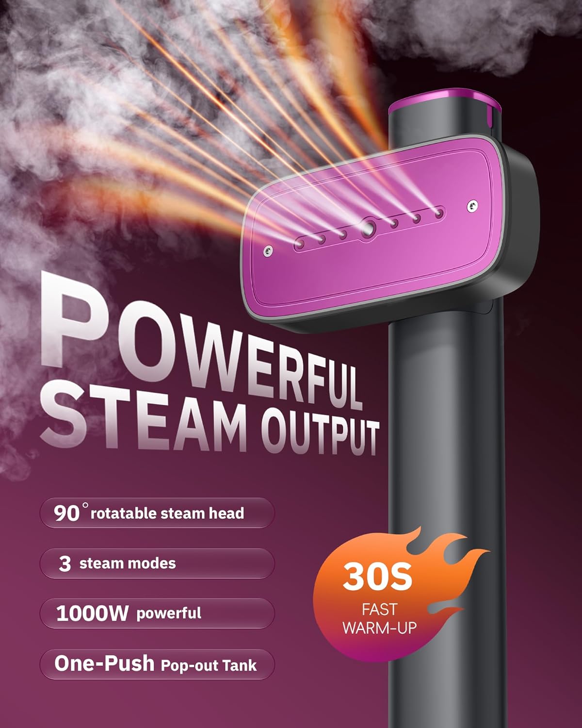 Travel Garment Steamer 3 In 1 Portable Clothes Wrinkle Remover
