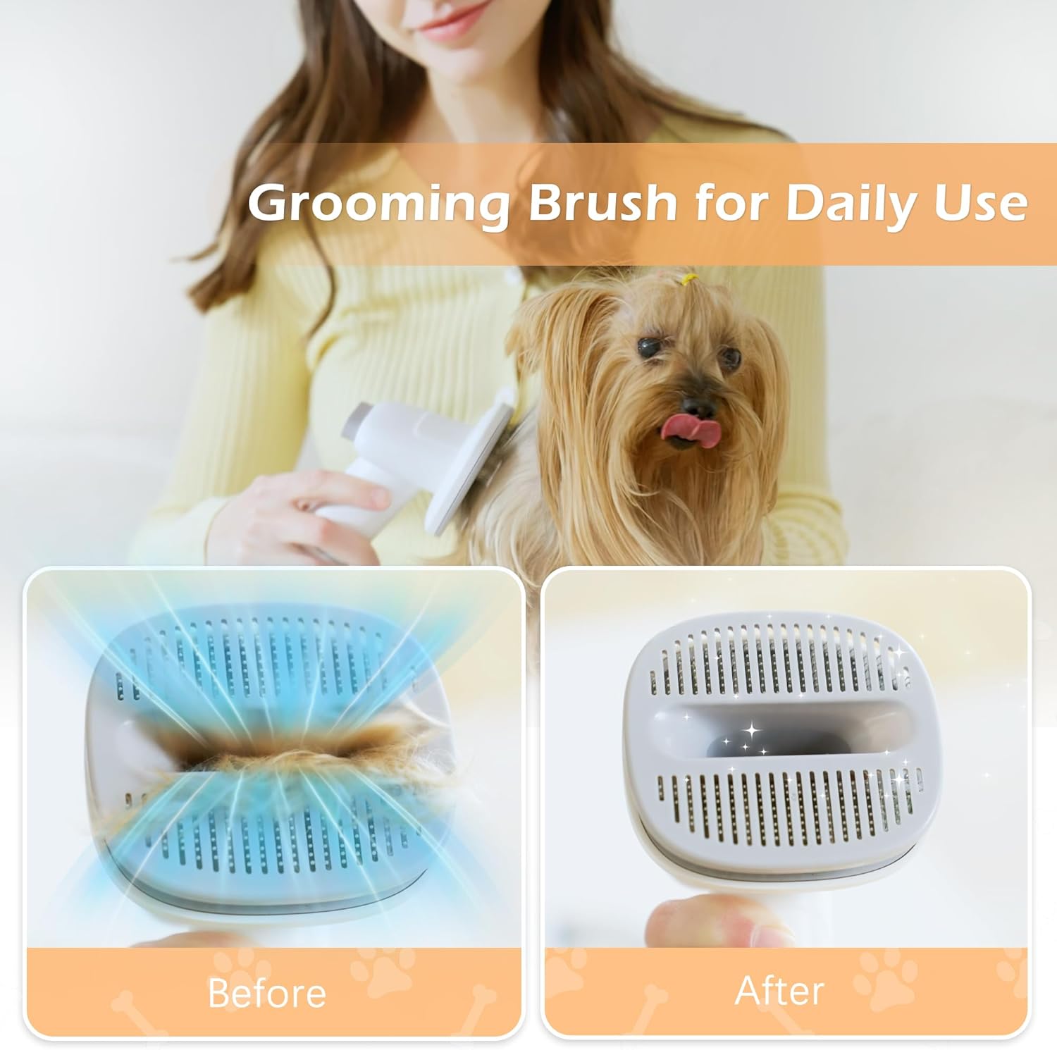 Dog Grooming Kit Vacuum 2.3L Low Noise 5 Tool Clippers Pet Hair