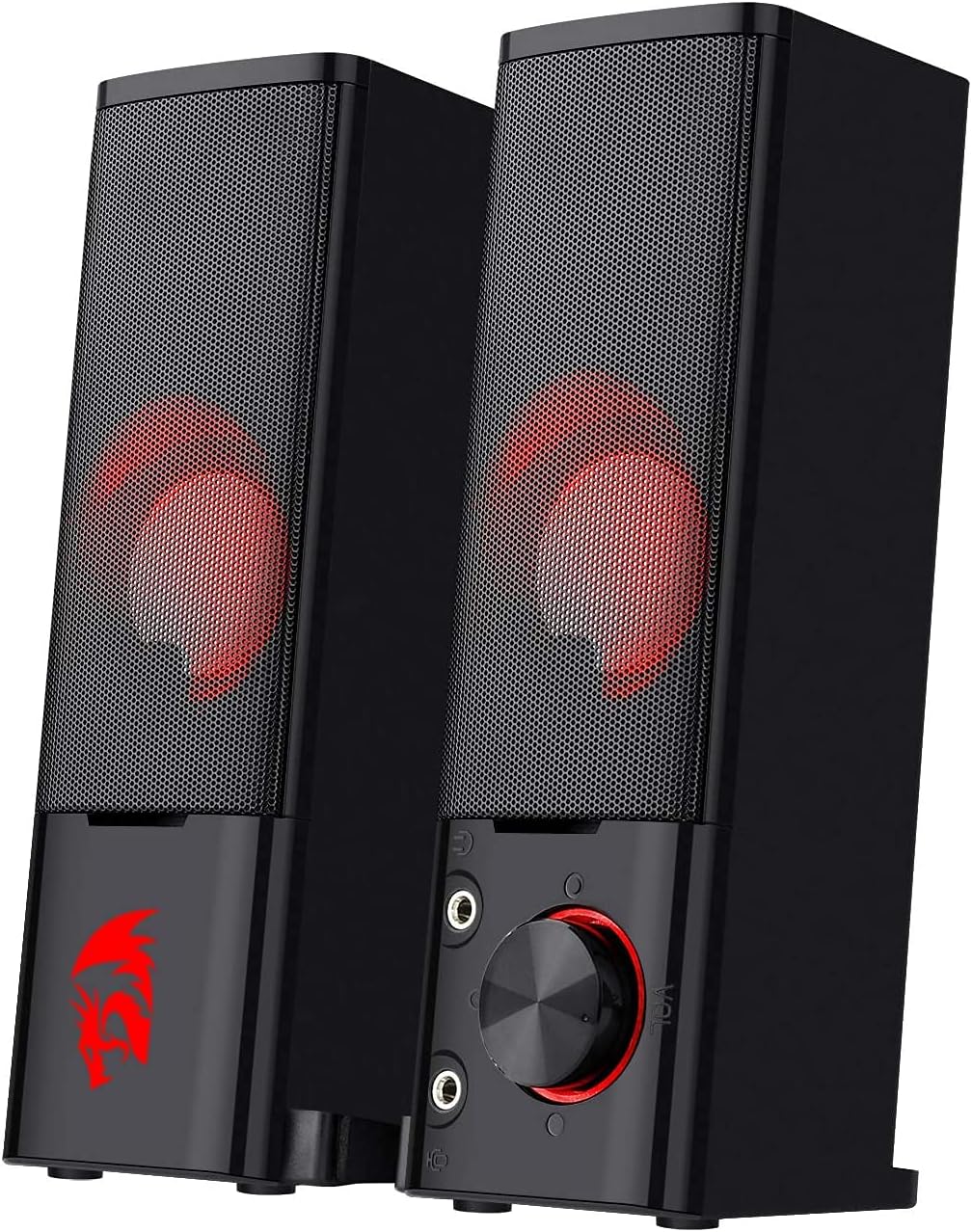 PC Gaming Speakers Stereo Soundbar USB Powered RGB Desktop Audio