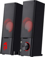 PC Gaming Speakers Stereo Soundbar USB Powered RGB Desktop Audio