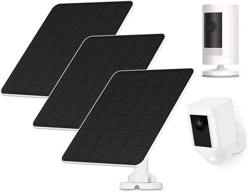 3 Pack 5W Solar Panel Charger For Battery Security Cameras