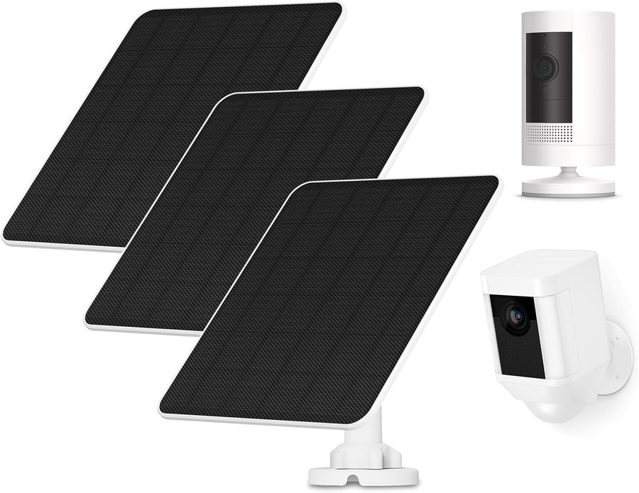 3 Pack 5W Solar Panel Charger For Battery Security Cameras