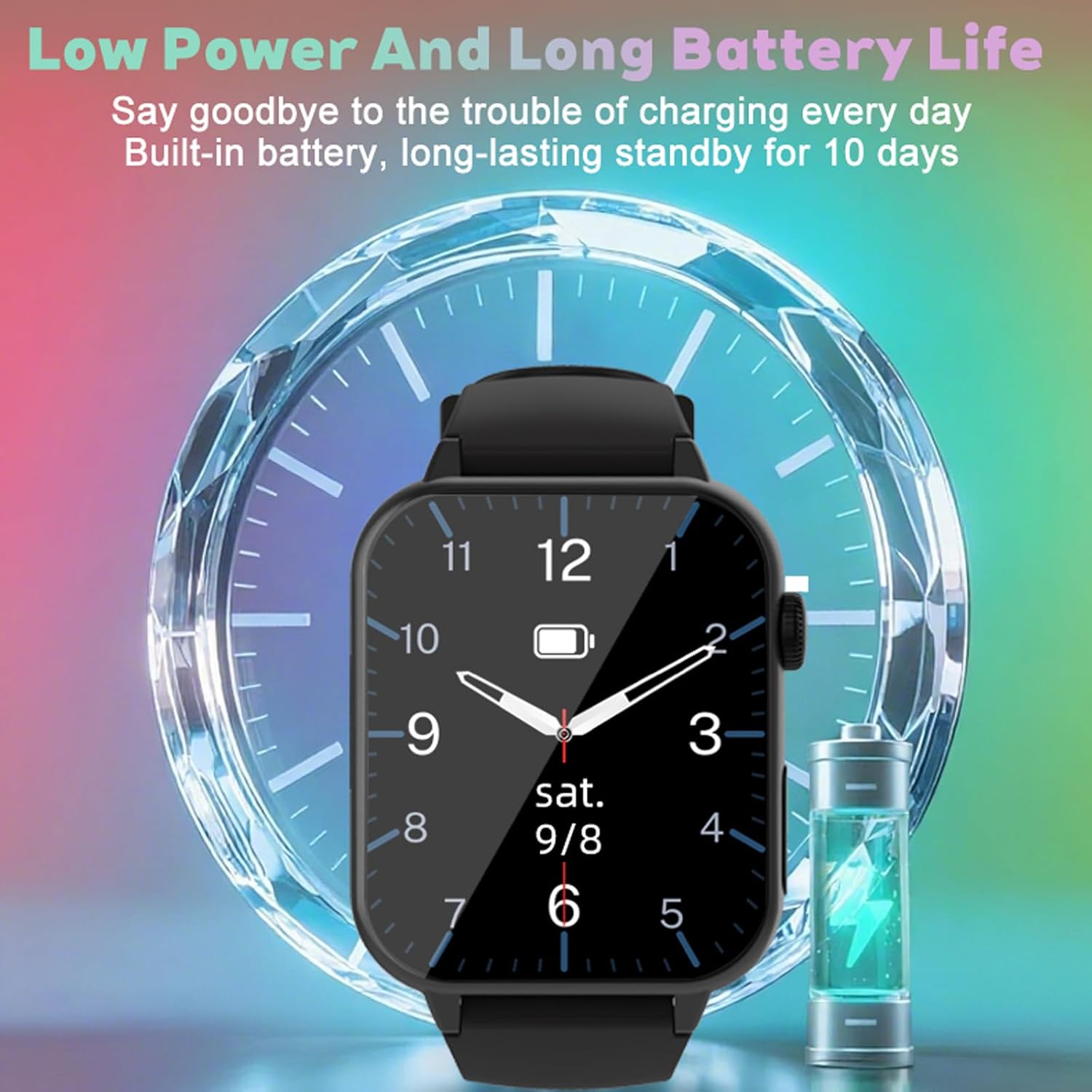 Senior Safety Smart Watch with Fall Detection SOS Call