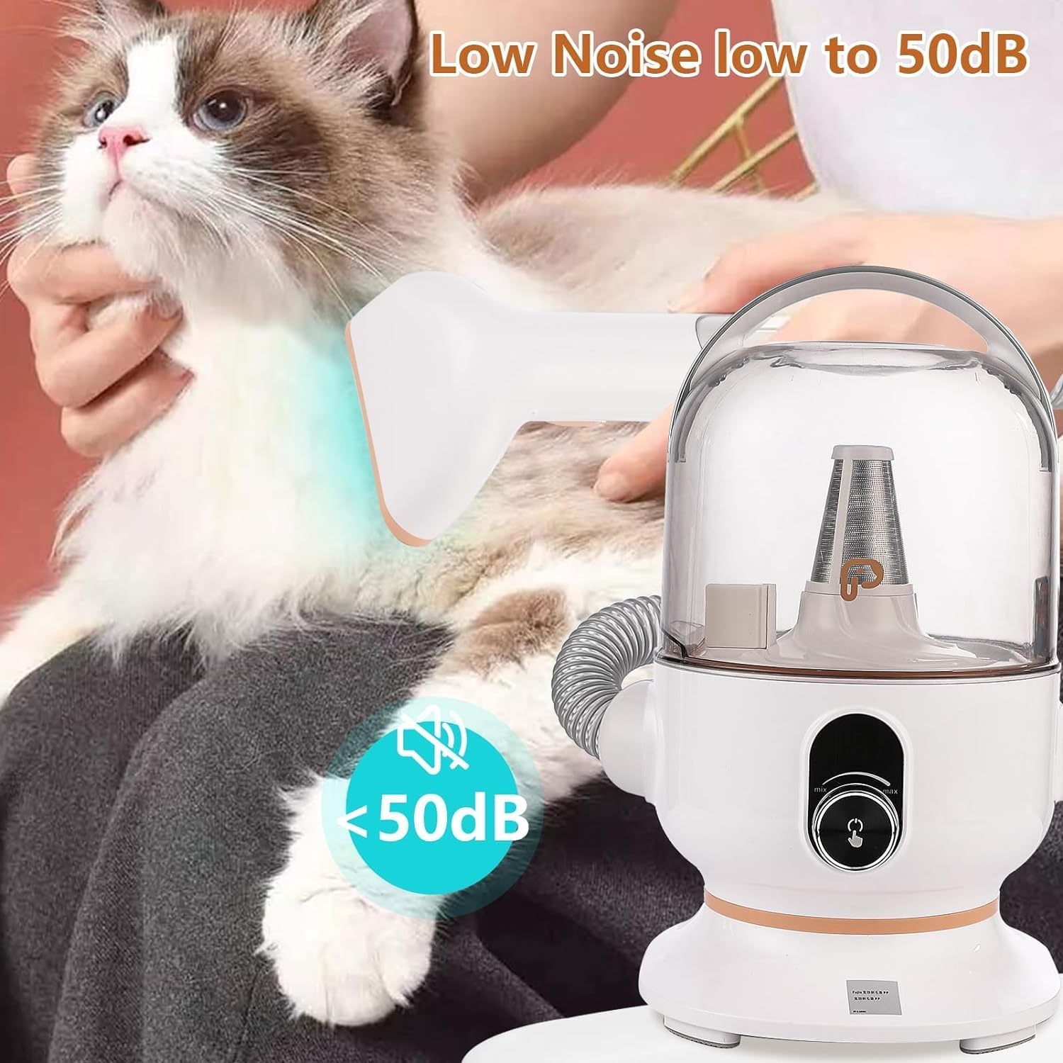 Pet Grooming Vacuum 13400Pa 5 in 1 Dog Hair Remover 2L Quiet