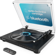 Fully Automatic Vinyl Record Player with Bluetooth 5.3, USB Recording & Remote