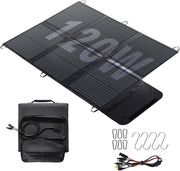 120W Foldable Solar Panel Charger IP67 Waterproof 3M Cable