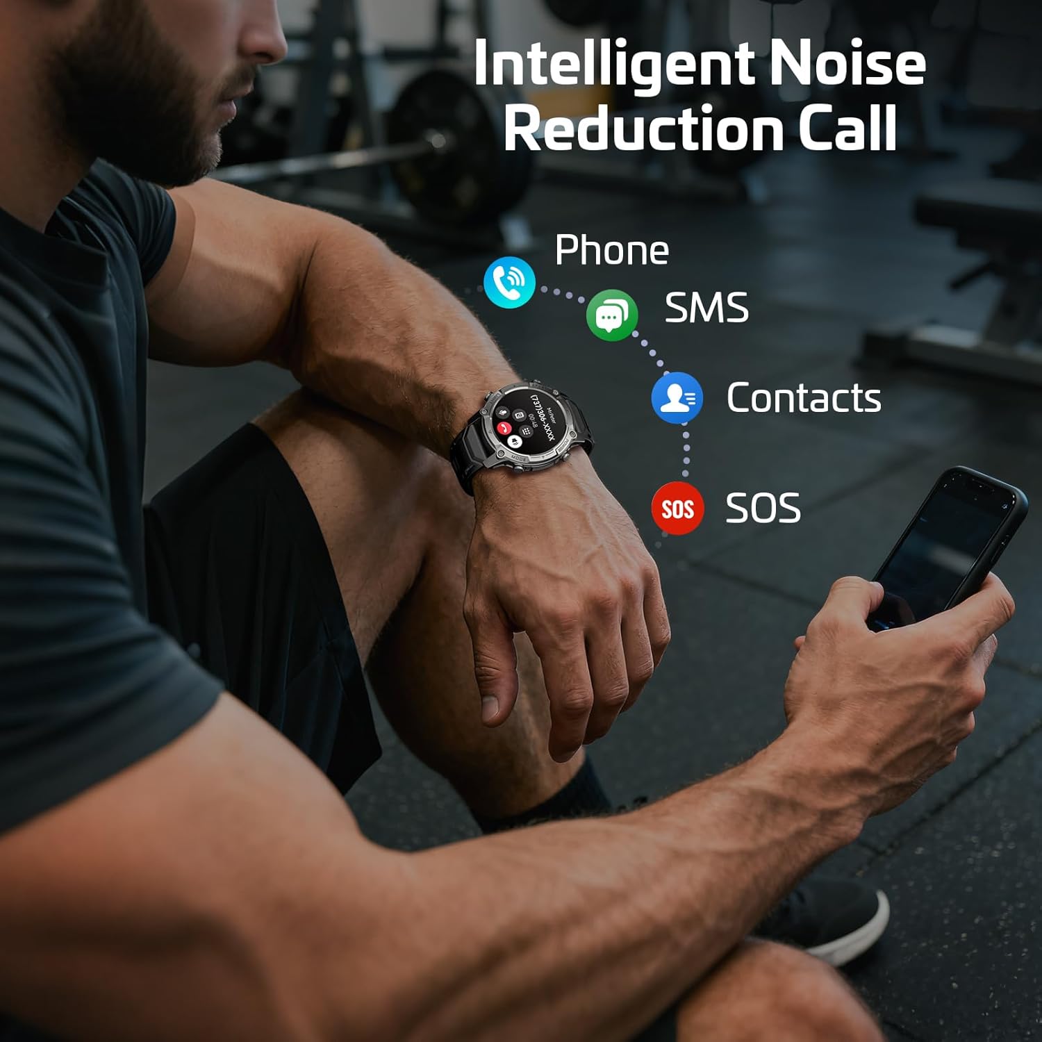 GPS Smart Watch Maps 178 Sports 21 Day Battery