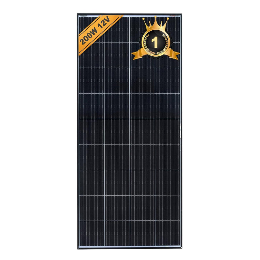 200W Monocrystalline Solar Panel PERC Cell Black Frame