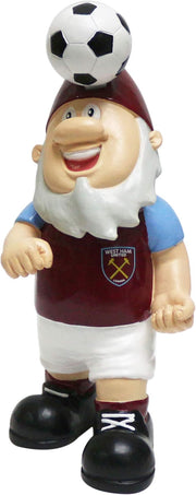 Soccer Fan Garden Gnome Football Header Ball Statue Decor 20cm