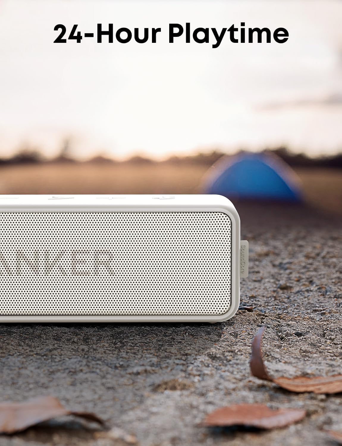 Portable Bluetooth Speaker 12W Bass IPX7 Waterproof 24H Playtime