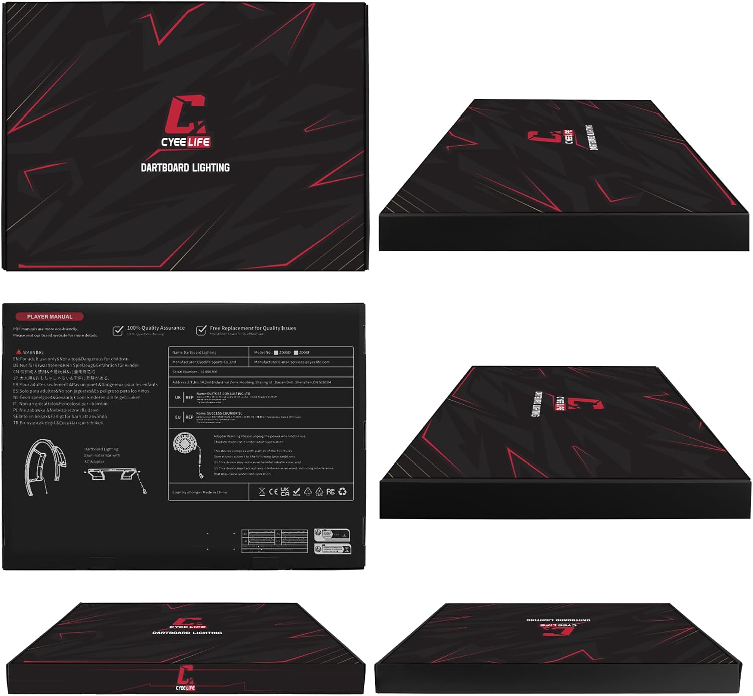 Dartboard LED Light 270 Ring 114 LEDs Shadow Free Universal