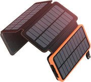 25000mAh Solar Power Bank Fast Charger 4 Panel Portable