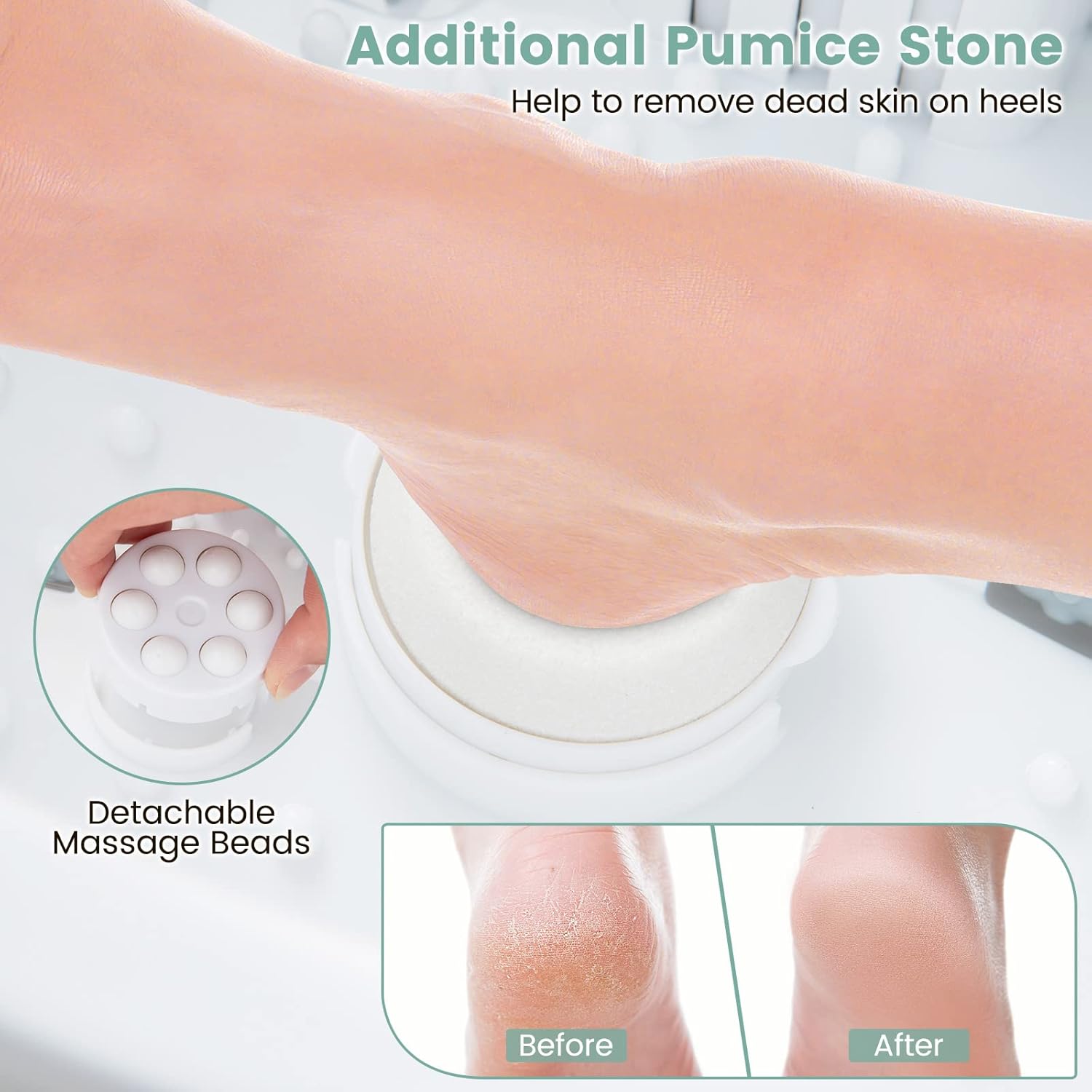 Heated Foot Spa Massager Bubble Vibration Rollers Pedicure
