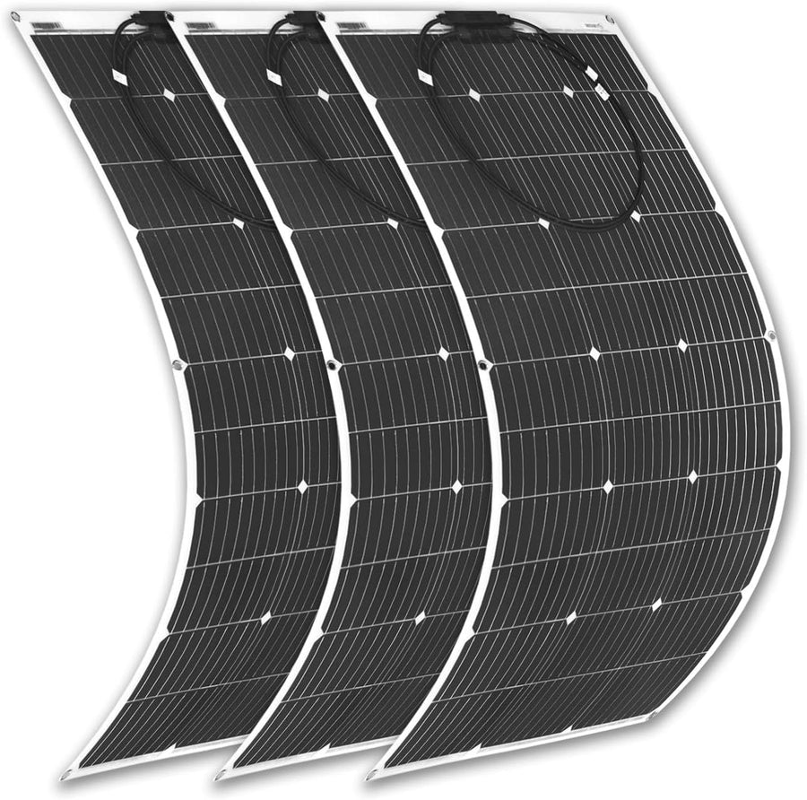 300W Flexible Solar Panel Kit 3x100W RV Camping Garden