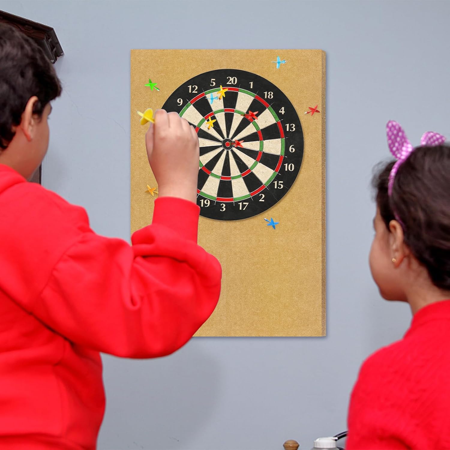 Dartboard Wall Protector Felt Tiles Self Adhesive 6 Pack 30cm